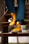 Yellow Genuine Leather Boots - Model Name Kahlo - 4