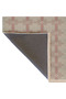 Paris Collection Powder Beige Themed Geometric Plaid Patterned Creative Modern Decorative Carpet 170 - 5