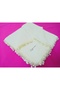 Handmade Blackberry Embroidered, Beaded Writing, Cheesecloth, Scarf, Yemeni, Mevlüt Cover with 4 Embroidered Sides