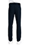 Men's Navy Blue Pocketed Casual Chino Regular Cut Lycra Canvas Trousers - 2