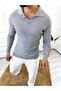 Pullover Slim Fit Polo Collar Ribbed Soft Textured Non-Pilling Sweatshirt - 7