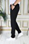 Men's Black Italian Cut Quality Stretchy Slim Fit Lycra Elastic Stylish Cotton Fabric Pants School - 3