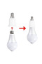 VzzUoo E14 To E27 Adapter Conversion Sket Fireproof Plastic Converter High Quality Material Sket ... - 6