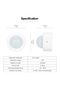 جهاز استشعار الحركة Tuya Zigbee Mini PIR وجهاز استشعار الحركة البشرية وكاشف الأشعة تحت الحمراء ونظام إنذار الأمان يعمل مع... - 2