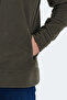 Kadmos Men's Zippered Stand Collar Pocket Khaki Fleece - 6
