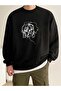 Women's Aesthetic Printed Unisex Crew Neck Sweatshirt - 3
