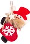 Christmas Ornament, Snowman, with Sock Figure, Red - 13X21 cm