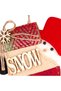 Christmas Ornament, Snowman, with Sock Figure, Red - 16X17 cm - 2