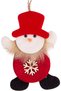 Christmas Ornament, Snowman, with Snowflake Figure, Red - 10X15 cm