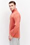 Men Sportswear Fit Long Sleeve Gold Mid Layer Shirt, Light Red - 4