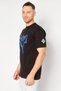 Men Sportswear Fit Short Sleeves Running T-Shirt, Black Combo - 3