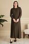 Women's Plus Size Nergiz Jacquard Hijab Mother Dress