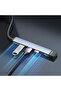 Aluminum 3 Port USB 3.0 Multiplexer - Tf Micro Sd Card Reader Hub - 2