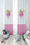 BABY AND KIDS ROOM Little Princess Patterned 2 Wing Background Curtain