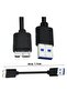 كابل USB 3.0 بطول 10 سم، من النوع A إلى Micro B، عالي السرعة لنقل البيانات يصل إلى 5 جيجابت في الثانية، للاستخدام الخارجي المحمول - 7