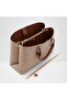 Women's Brown Satchel Bag Handbag With Single Compartment - 3
