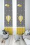 Yellow Children's Room Background Curtain 2 Wings Mkt-019