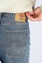 Baggy High Waist Loose Fit Straight Leg 100% Cotton Blue Men's Jeans - 5