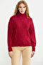 Full Fisherman Flowing Knitwear Sweater - Red