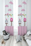 BABY AND CHILDREN'S ROOM Patterned 2 Wing Background Curtain with Bird Nest