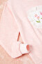 Pink Lace Tulip Embroidered Girl's Sweatshirt 16769 - 3