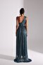 Adriana Sparkly Blue One-Shoulder Dress - 4