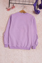 Lilac Flower Embroidered Long Sleeve Girl's Sweatshirt 16307 - 4