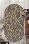 Machine Washable Non-Slip Sole Stain Resistant Oval Kitchen Rug Living Room Rug and Runner Rug - 2