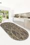 Machine Washable Non-Slip Sole Stain Resistant Oval Kitchen Rug Living Room Rug and Runner Rug