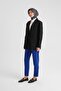 High Waist Cobalt Blue Carrot Pants - Ort2518 - 2