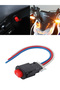 Motorcycle Double Flash Switch Hazard Light Switch Button Flash Warning Scooter Electric Vehicle ... - 7