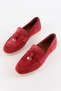 Lou Burgundy Suede Genuine Suede Women's Casual Shoes - 4