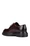 - Claret Red Croco Leather Lace-Up Men's Casual Shoes 250-1615 - 4