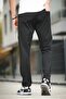 Fico Diver Scuba Fabric Slim Fit Straight Leg Sweatpants with Stitching Detail - 5