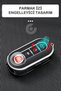 Fiat Compatible 500, Doblo, Fiorino, Punto, Ducato, Bravo, Panda Silver Edge Tpu Key Case Cover (White) - 7