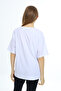 White Luck Printed Crew Neck Girl's T-Shirt 17804 - 4