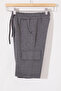Anthracite Cargo Pocket Boys' Shorts with Elastic Waist 18801 - 3