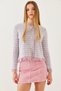 Women's Baby Blue Fringed Knitwear Cardigan 20246205 - 8