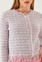 Women's Baby Blue Fringed Knitwear Cardigan 20246205 - 5
