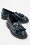 Milina Laci Patent Leather Tasseled Genuine Leather Women's Loafer Shoes