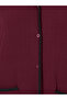 Rib Contrast Edge Button Closure Nightshirt Dress - 3