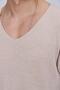 Men's V-Neck Cotton Loose Knitwear Sweater Beige 22sm212 - 4