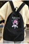 Antisocial Anime Girl Printed Unisex Backpack
