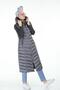 Women's Pocketed Hooded Puffy Vest with Zipper - 5