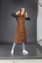 Women's Pocketed Hooded Puffy Vest with Zipper