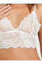 Dolgusuz Balensiz Uzun Dantel Bralet ve Tam Şort Takımı - 3
