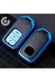 Honda Compatible Civic, Fc5, Hr-V, Cr-V, City Leather Look Tpu Key Case Cover (Blue)