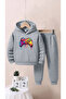 Kids Game Printed Top and Bottom Tracksuit Set - 3