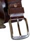 4 Cm. Sports Genuine Leather Flat Model Men's Belt Brown - 3