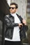 Jovanni Basic Oversize Men's Leather Jacket - 2